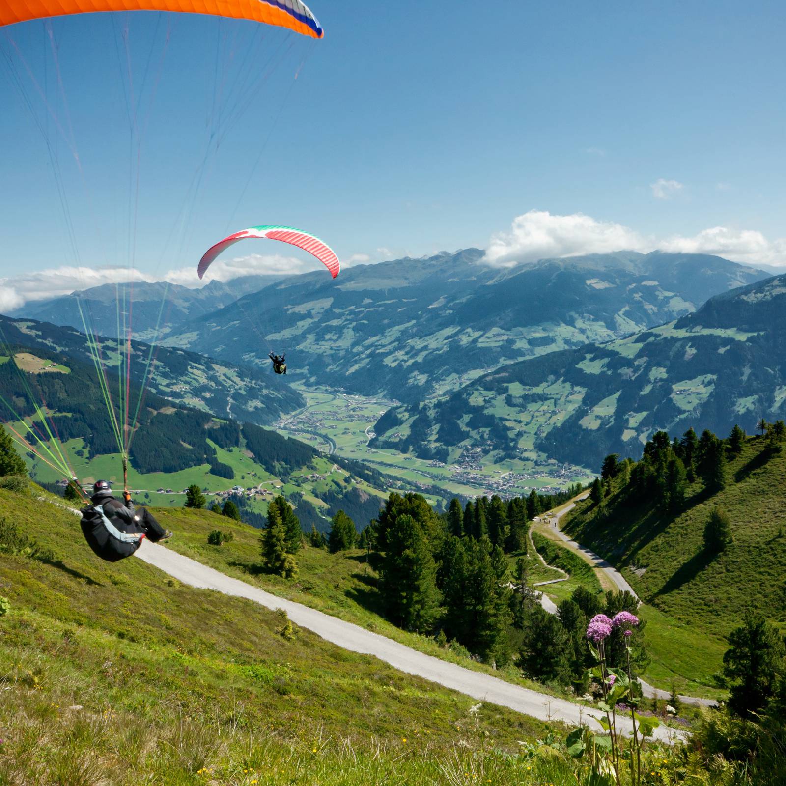 Paragleiten am Actionberg Penken in Mayrhofen im Zillertal