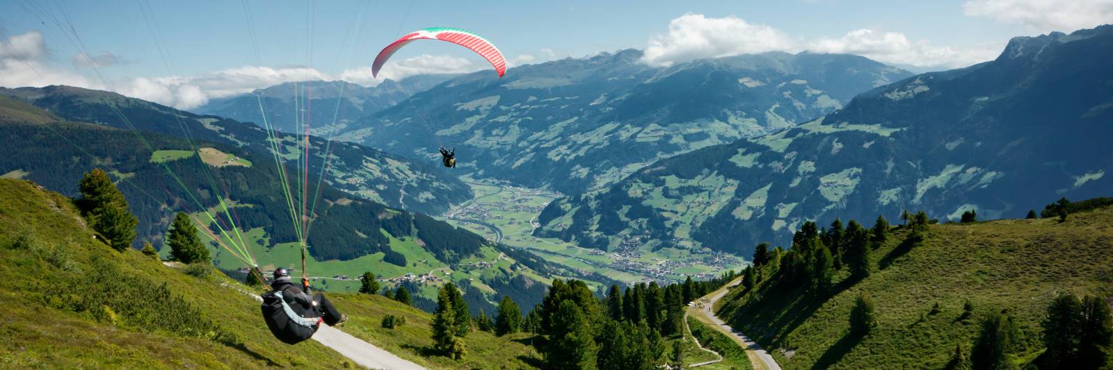 Paragleiten am Actionberg Penken in Mayrhofen im Zillertal