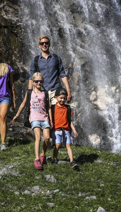 Familienwanderung bei Mayrhofen im Zillertal