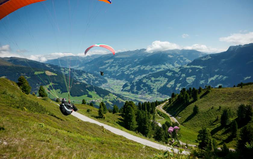 Paragleiten am Actionberg Penken in Mayrhofen im Zillertal