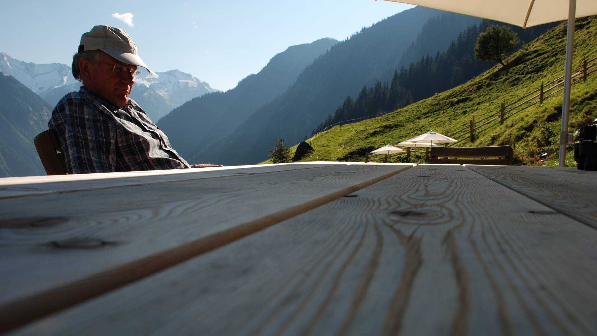 Erholung Terrasse Grasbergalm
